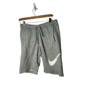 NIKE Big-Swoosh Logo Sweat Shorts small mens‎ Fleece Loungewear